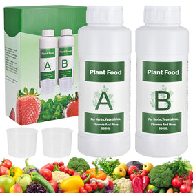 Tigvio A&B nutrients bottles ready for hydroponic feeding to promote robust growth
