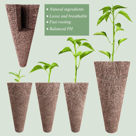 Tigvio hydroponic baskets 12-pack provide sturdy transplant support.