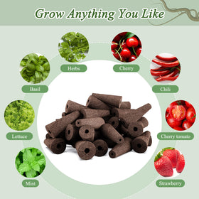 Tigvio hydroponic domes 12-pack help maintain humidity.
