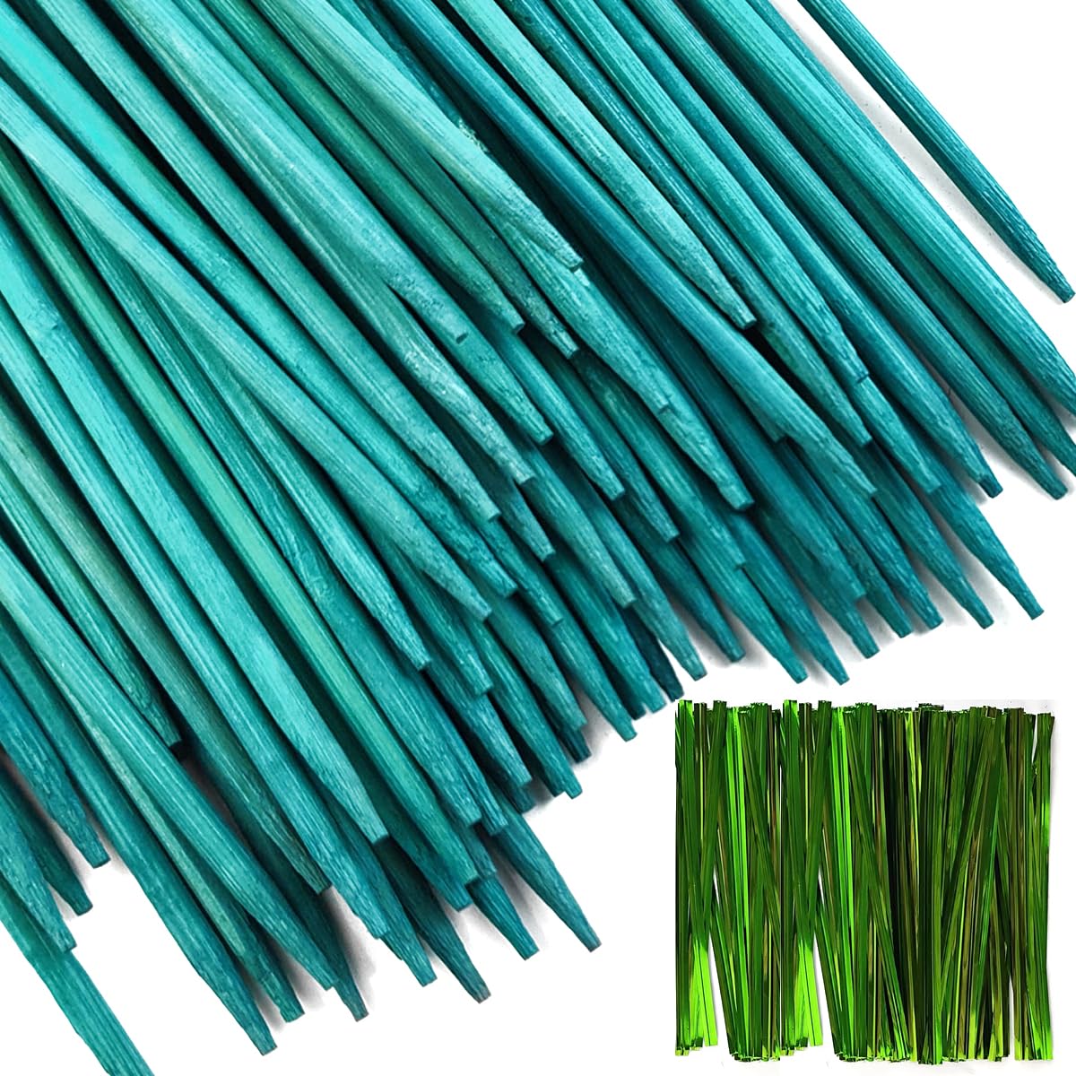 TIHOOD bamboo garden stakes 18-inch with pointed tip for easy soil insertion