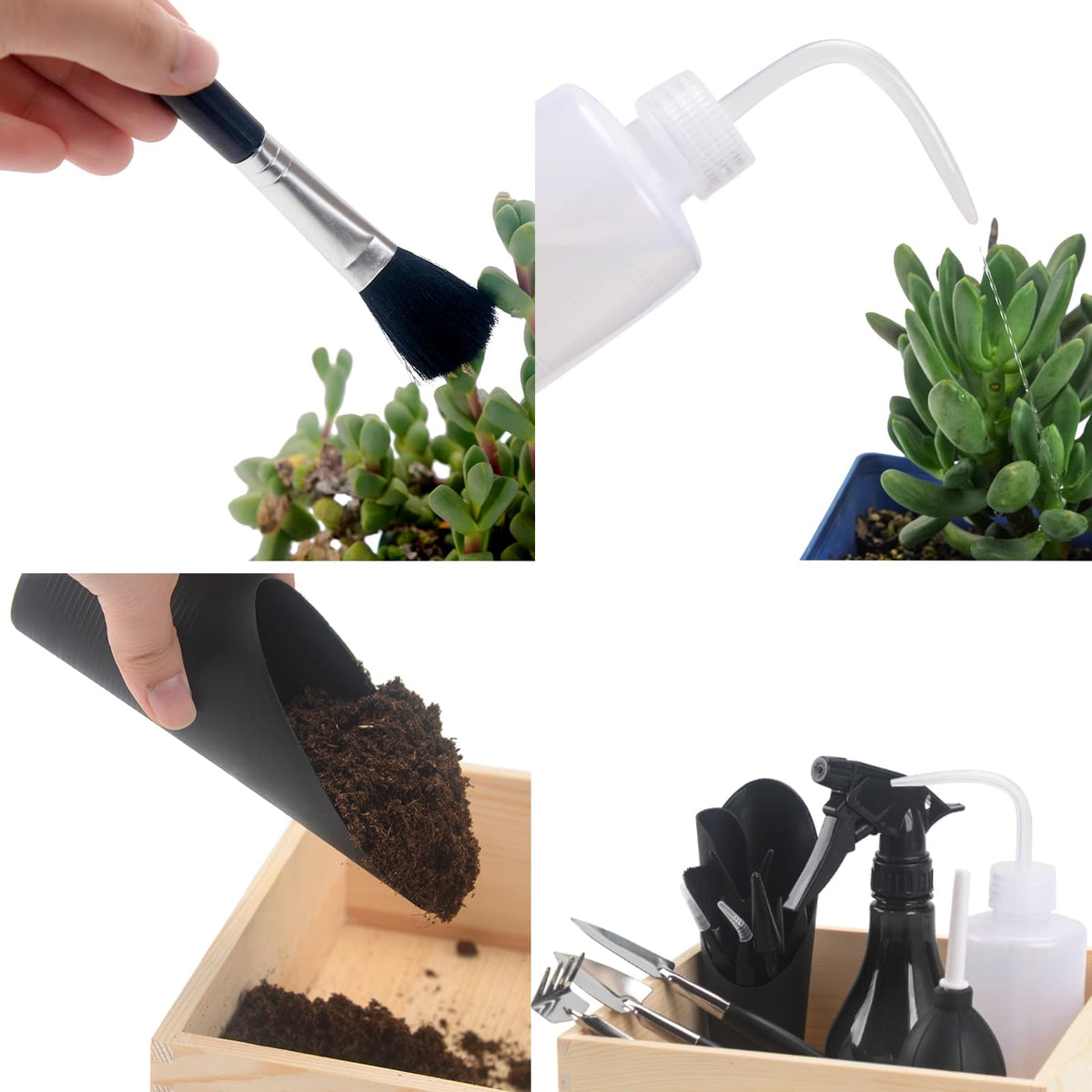 TIHOOD bucket shovel assisting soil scooping during transplanting tasks