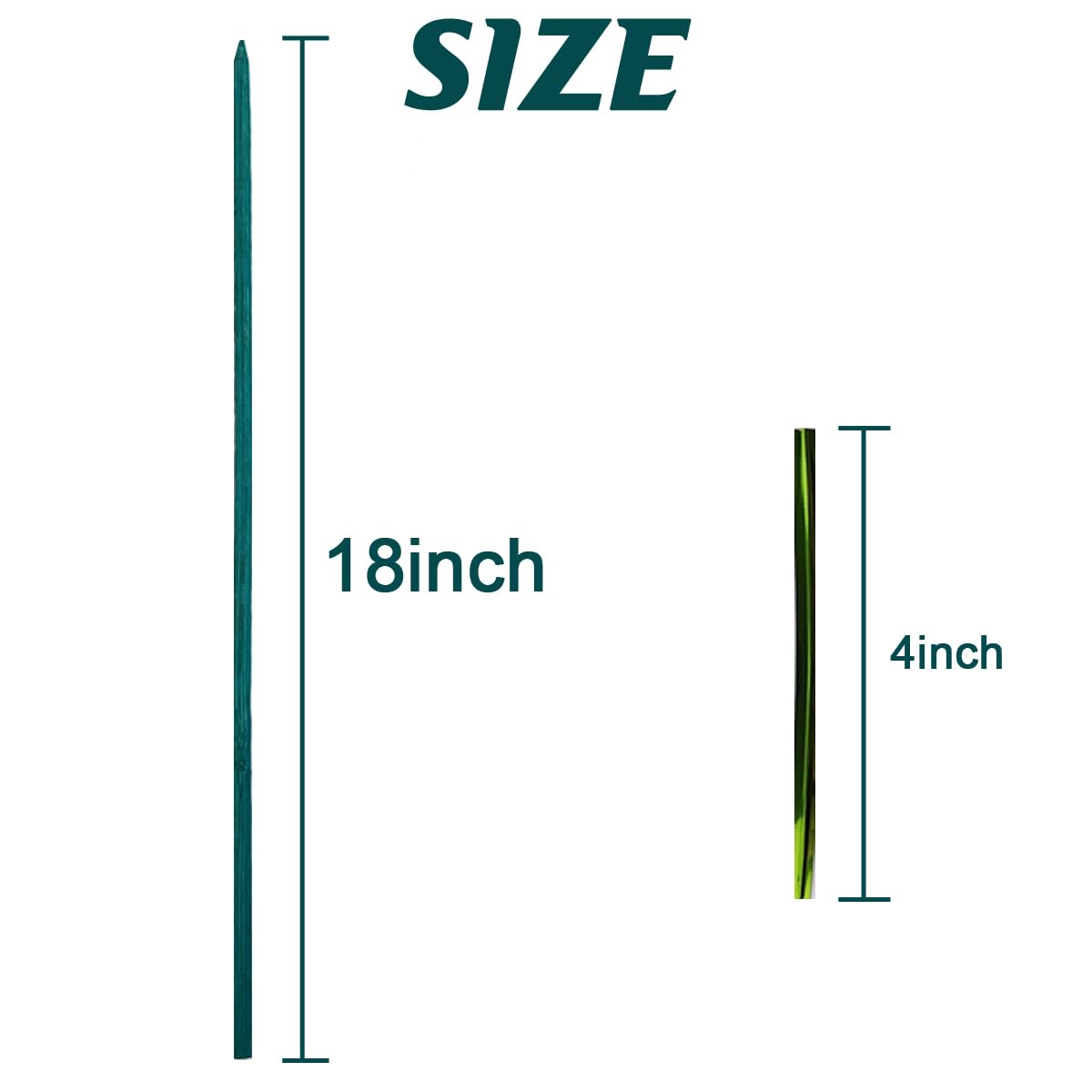 TIHOOD green garden ties 4-inch metal ties for secure branches