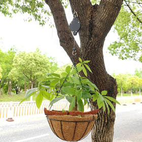 TIHOOD indoor-outdoor garden hanger showing versatile mounting for balconies