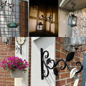 TIHOOD multi-use brackets suitable for planters, wind chimes, and lights.