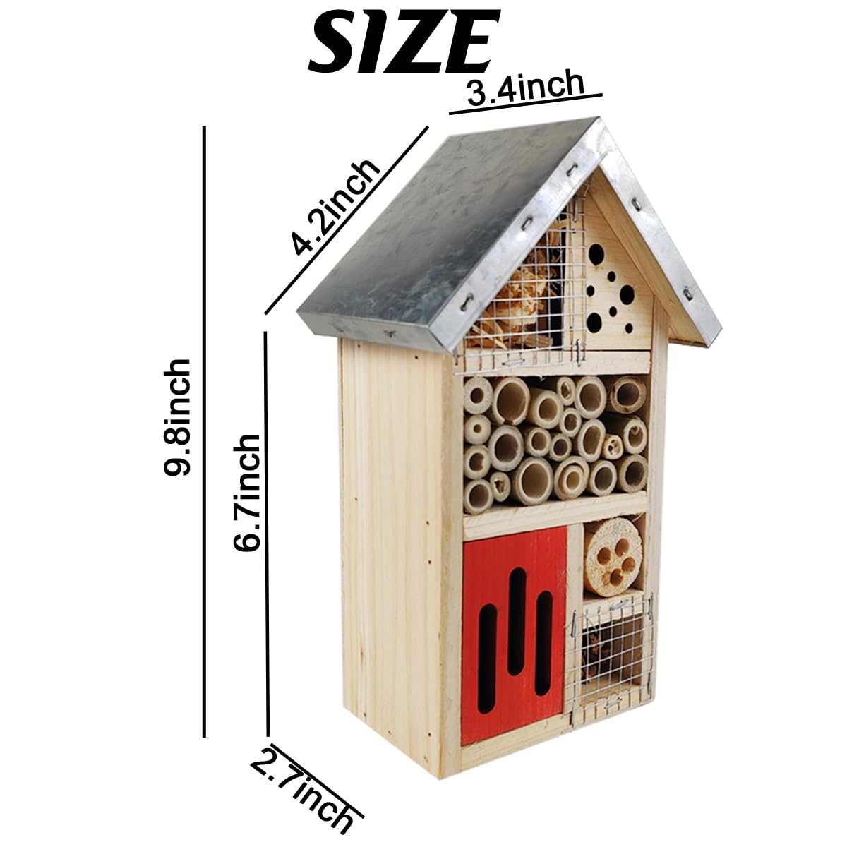 TIHOOD natural wooden habitat blends with garden wood tones and outdoor spaces.