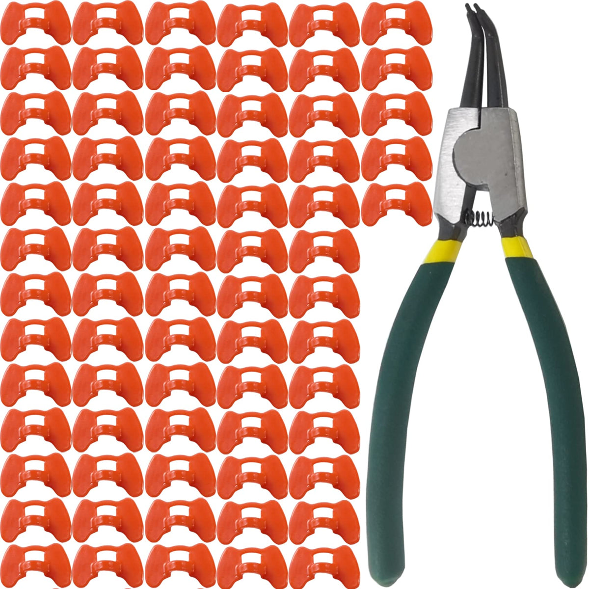 TIHOOD pinless peepers setup with pliers for safe poultry management