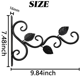 TIHOOD plant bracket mounted on a deck post, ready for hanging pots