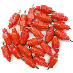 TIHOOD water nipple drinker with Delrin body for durable poultry hydration.