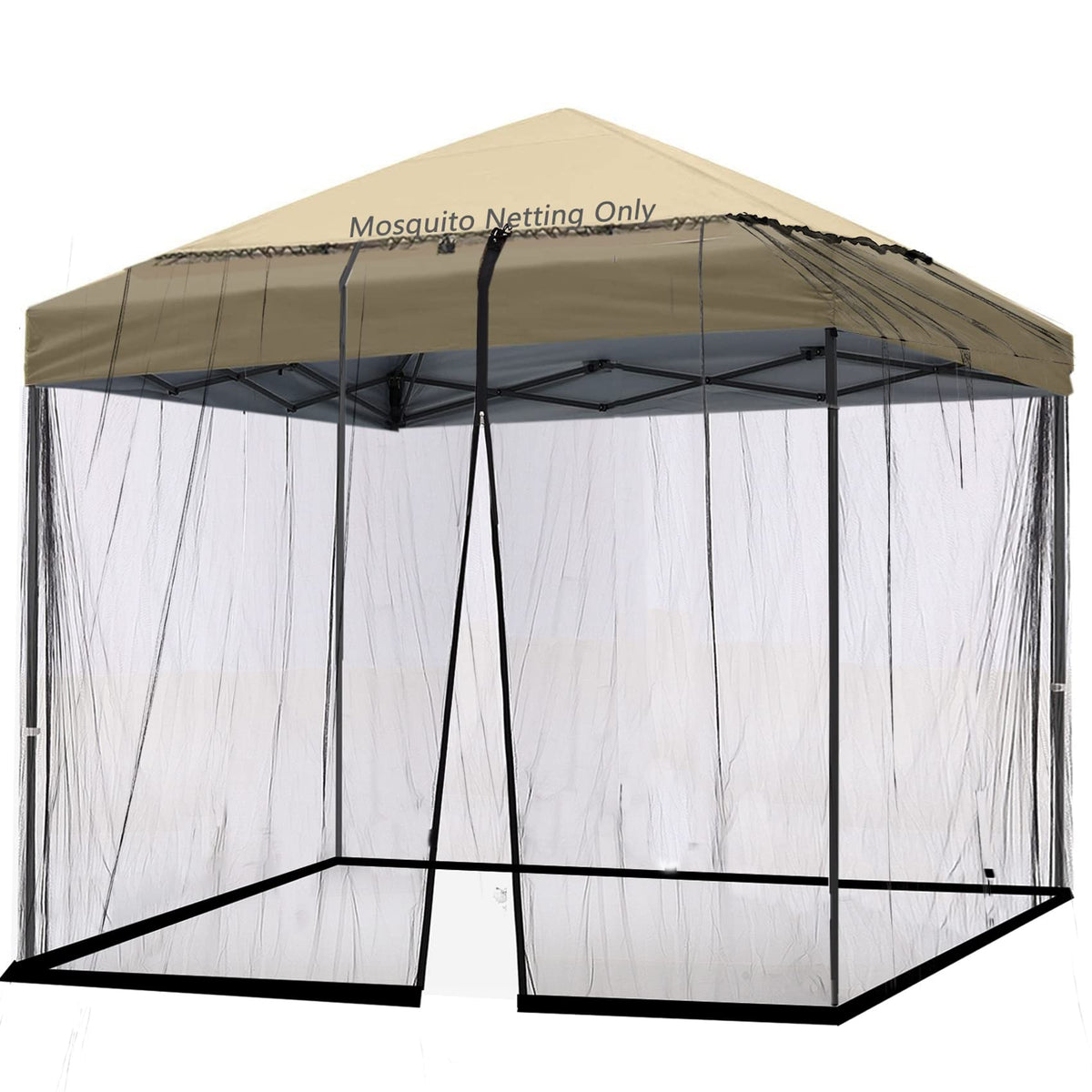 Tiimmgaal drawstring-top mosquito netting for 10x10 umbrellas offers easy setup.