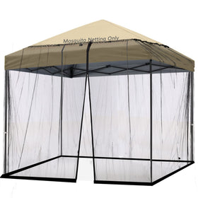 Tiimmgaal drawstring-top mosquito netting for 10x10 umbrellas offers easy setup.