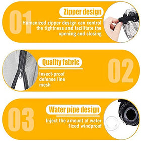 Tiimmgaal dual-side zipper allows quick entry and exit from the netting.
