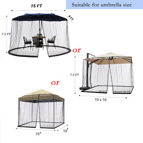 Tiimmgaal netting for 10x10 gazebo keeps bugs out while enjoying outdoors