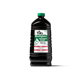 TIKI BiteFighter bottle label highlights citronella cedar formula for outdoor bug relief.