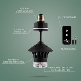 TIKI BiteFighter coverage-110-sq-ft ensures a mosquito-repellent area around patios