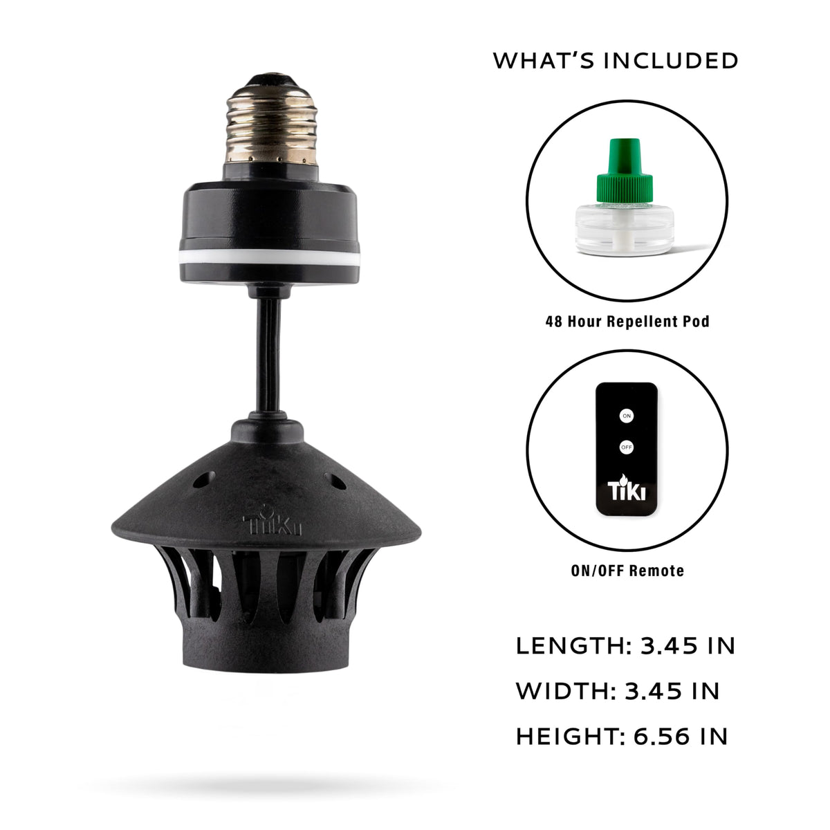 TIKI BiteFighter remote-control-activation makes outdoor control effortless