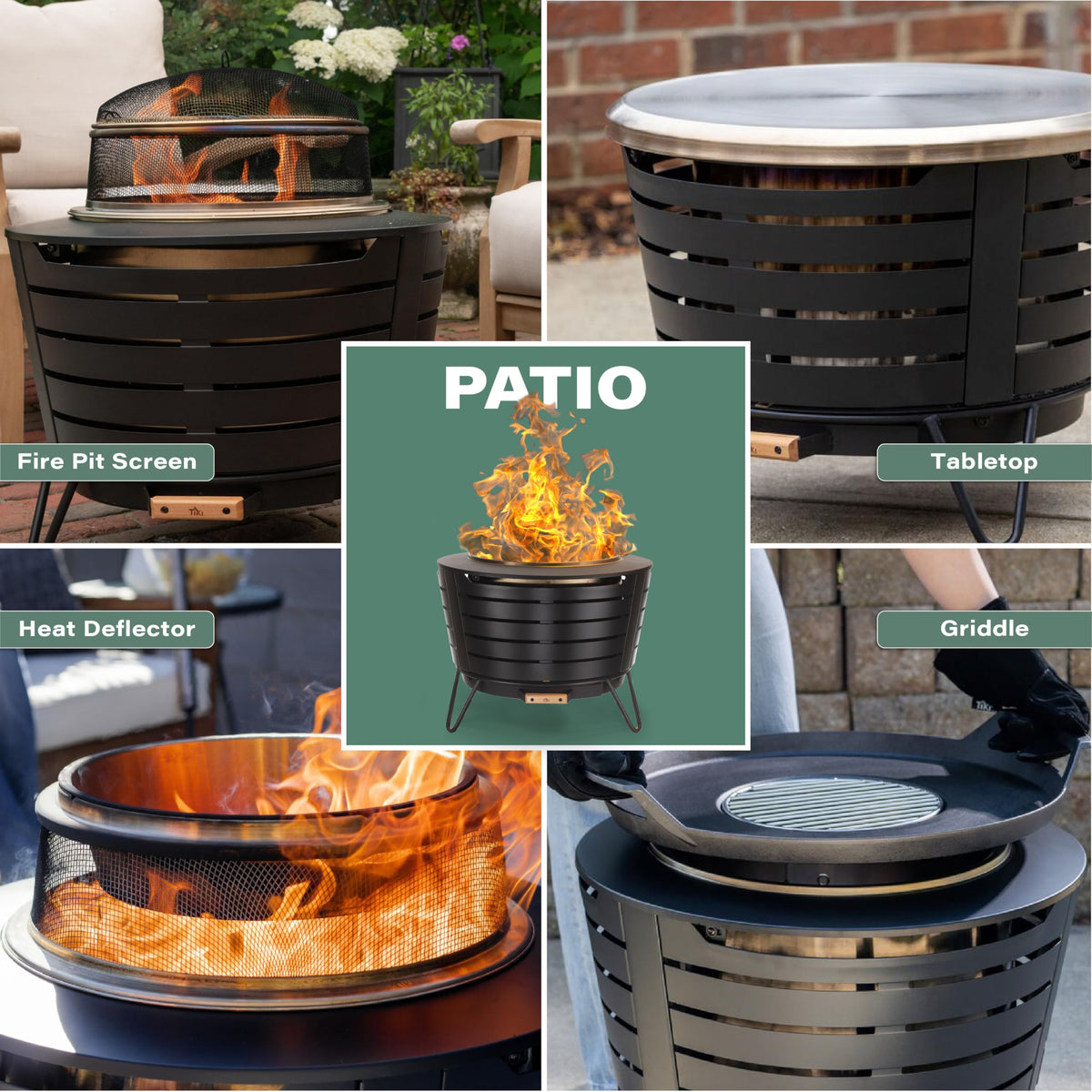 TIKI's 16-gauge stainless steel construction provides lasting durability.