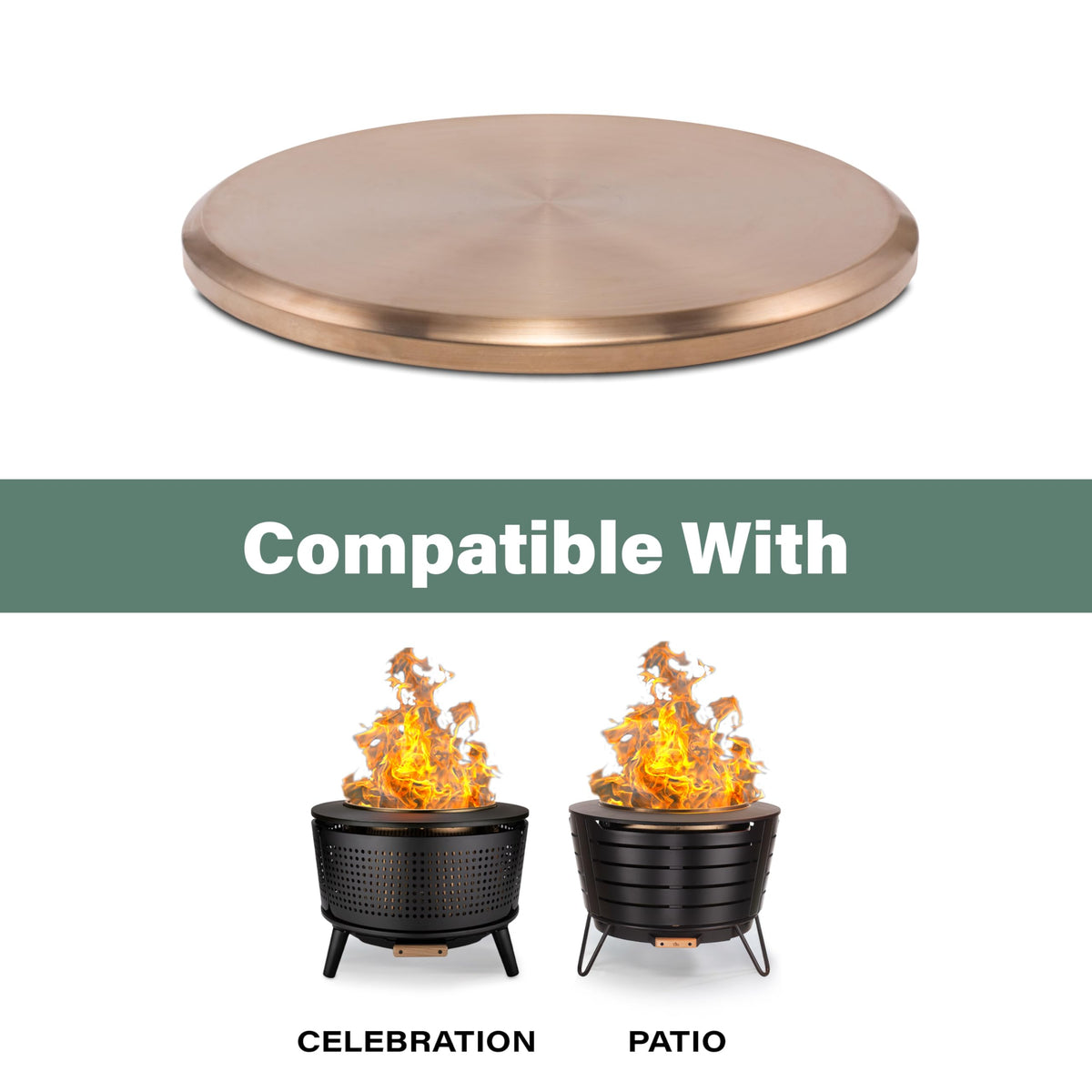 TIKI perfect-fit lid designed for TIKI Brand patio fire pits.