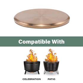 TIKI perfect-fit lid designed for TIKI Brand patio fire pits.
