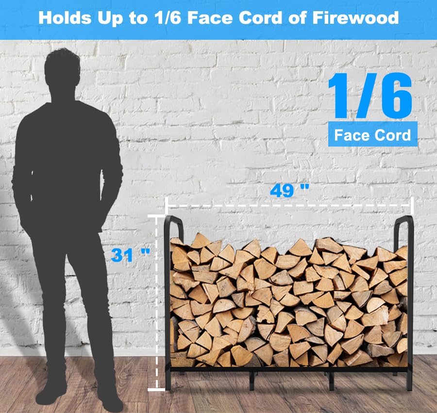 Tikimilor firewood rack with quick assembly in minutes.