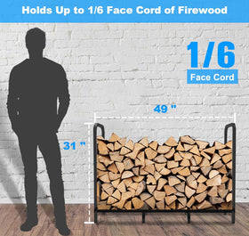 Tikimilor firewood rack with quick assembly in minutes.