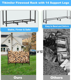 Tikimilor heavy tubular steel rack close-up shows durable coating.