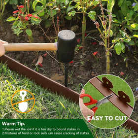 Tikitup outdoor garden border kit enables easy DIY borders.