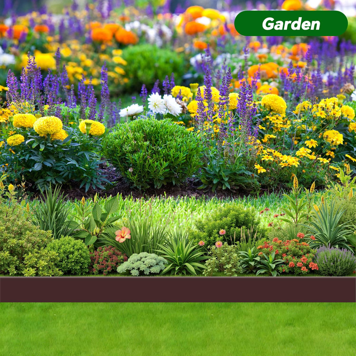 Tikitup weather-resistant edging resists rain and sun.