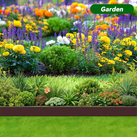 Tikitup weather-resistant edging resists rain and sun.
