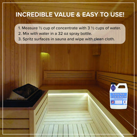Tillbrook Sauna Cleaner wood-surface-clean ensures residue-free results on benches