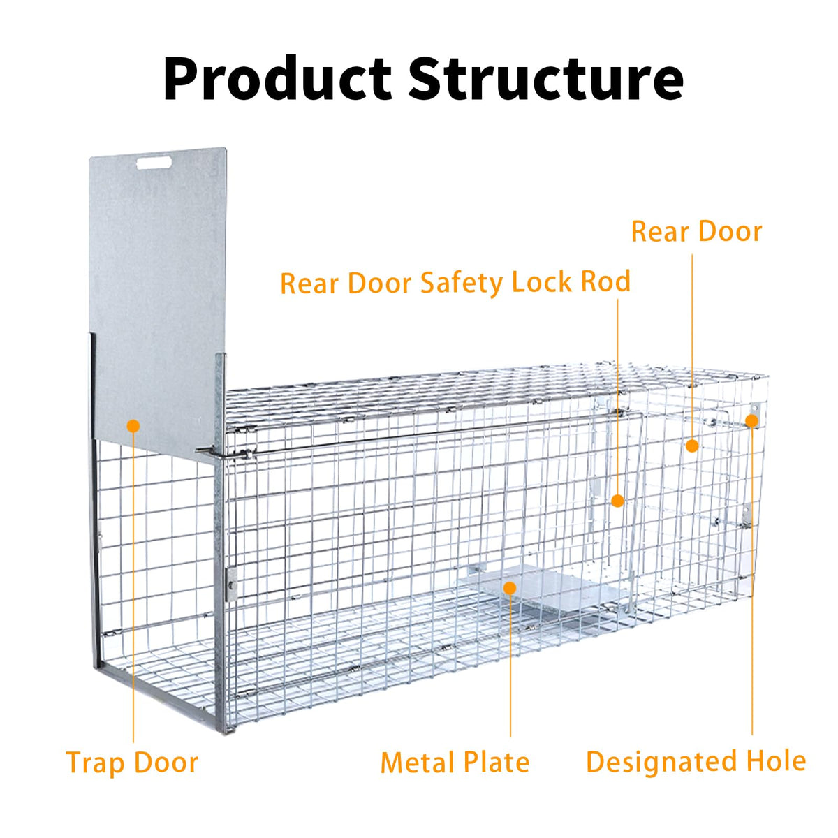 Timaze 57-inch large trap with adjustable pedal sensitivity for reliable triggering