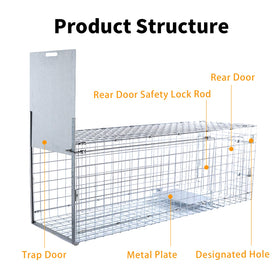Timaze 57-inch large trap with adjustable pedal sensitivity for reliable triggering