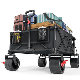 Timber Ridge 600L Beast Wagon front view with wide cargo space for camping gear.