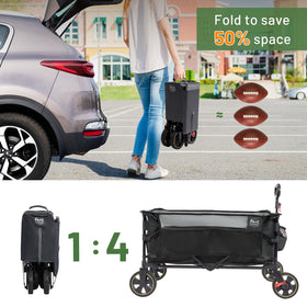 TIMBER RIDGE collapsible wagon large capacity 200L with pockets