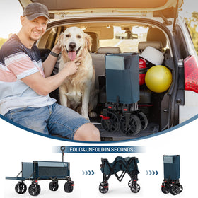 Timber Ridge folds quickly for compact storage in car trunks