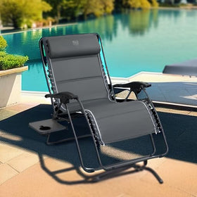 Timber Ridge lockable-recline 0-170 degrees for customizable positions.