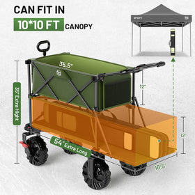 TIMBER RIDGE wagon on beach or park setting for outdoor use.