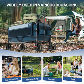 Timber Ridge telescopic handle adjusts for comfortable towing.