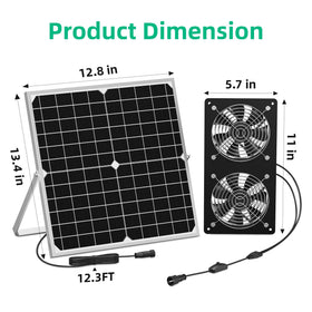 TIMEBAL dual fans enhance ventilation for plants, animals, and stored items.