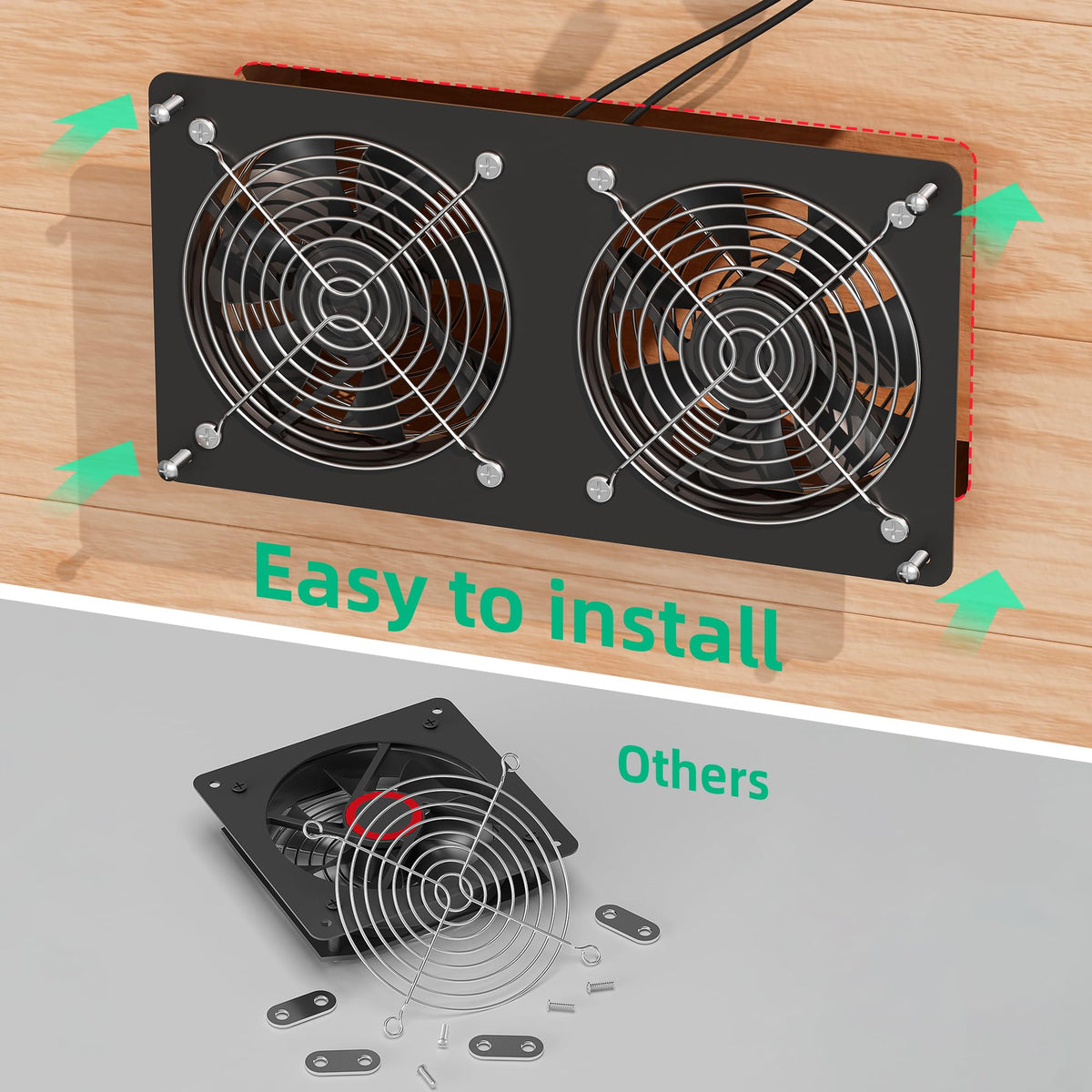 TIMEBAL easy-install kit with brackets for quick setup without wiring.