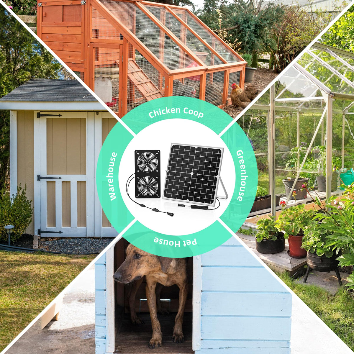 TIMEBAL outdoor ventilation for coops and greenhouses keeps air fresh.