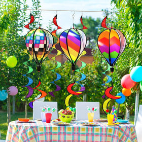 Timecity 3pcs balloons with hooks enable quick outdoor setup