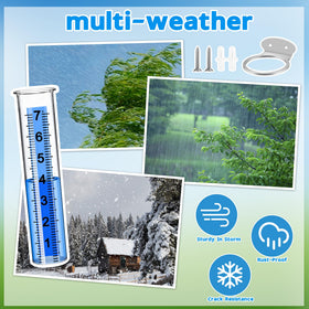 Timenued rain gauge decorative stake adds elegance to outdoor spaces.