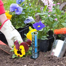 Timenued rain gauge decorative stake adds charm to garden while collecting rain.