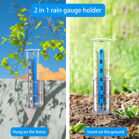 Timenued outdoor gauge enables easy emptying for maintenance.