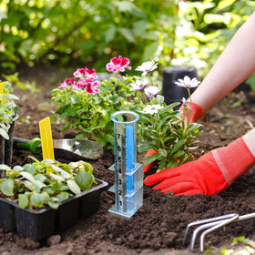 Timenued outdoor gauge serves as durable yard décor.