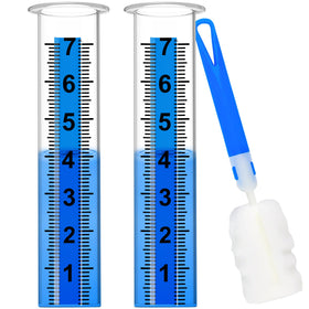 Timenued rain gauge outdoor provides clear yard readings at a glance