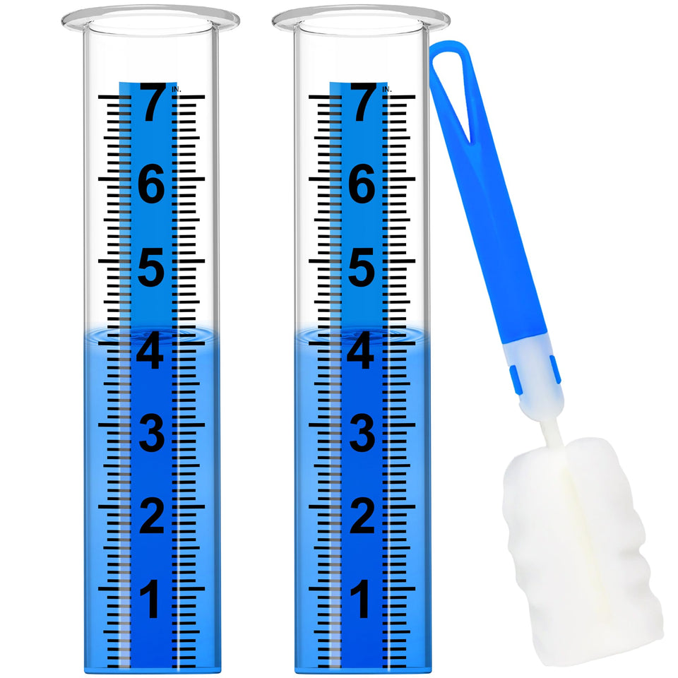 Timenued rain gauge outdoor provides clear yard readings at a glance