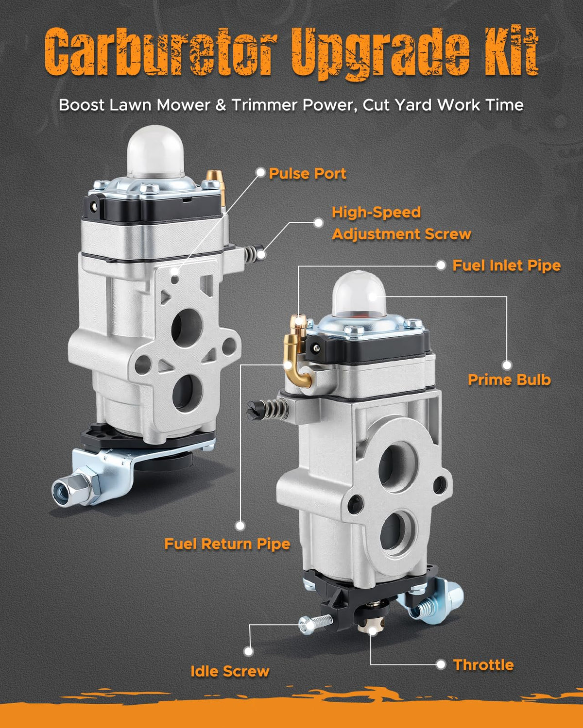 TIMEPAL prime bulb duo facilitates easier starting.