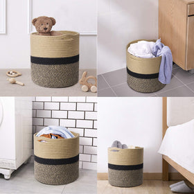 TIMEYARD handcrafted cotton rope texture adds natural charm to planters.