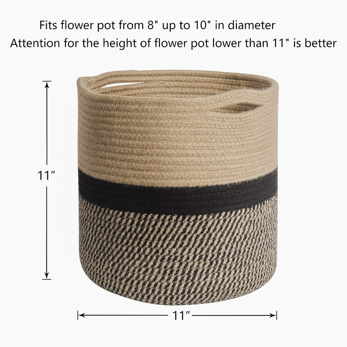 TIMEYARD indoor planter basket suited for living rooms and offices.